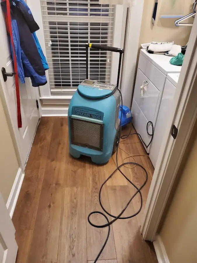 Commercial dehumidifier deployed for Flood Damage Cleanup in East Renton Highlands